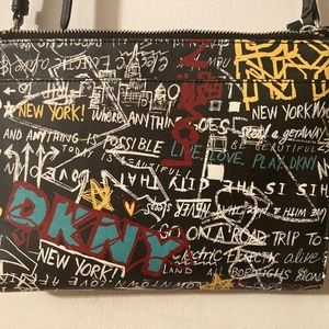 DKNY graffiti crossbody never worn